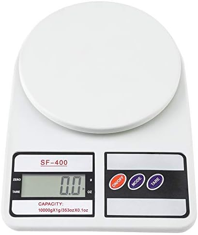 SF-400 10KG / 1g Kitchen Mail LCD Digital Scale White