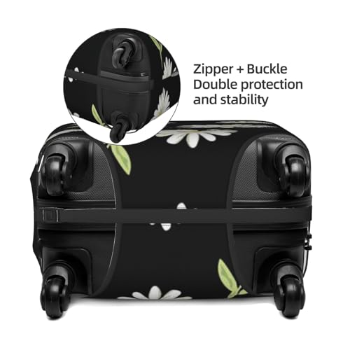 Daisy Print Luggage Suitcase Covers Elastic Washable Luggage Protector Luggage Covers For Suitcase4