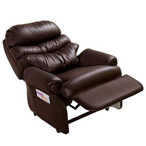 Poltrona Do Papai Reclinável em Korino Marron Café