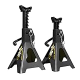 YELLOW JACKET Jack Stands 2 Ton with Double Locking for Lifting Car SUVS, 4400 lb...
