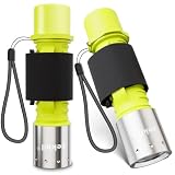 zekbil 2-Pack Scuba Diving Flashlight, 1200 Lumens T6 LED Di...