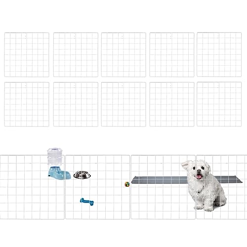 Cercadinho Para Cachorro Proteção Para Gato 10 Telas 30X30cm + Abraçadeiras + Fixadores