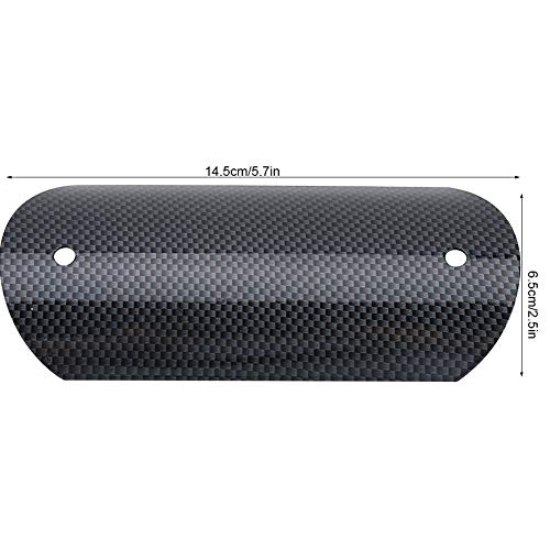 Qiilu Universal Motorcycle Exhaust Heat Shield Cover Middle Pipe Protector Heel Exhaust Guard Kit Heat Insulation Cover With Stainless Steel Clamps(#4) #TOP3