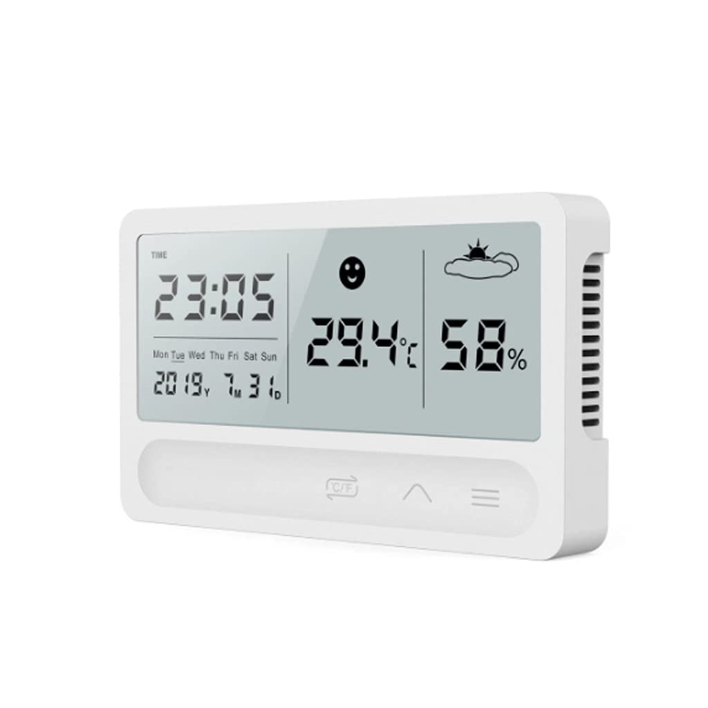 Indoor Room Weather Station LCD Electronic Temperature Humidity Meter Digital Thermometer Hygrometer Alarm Clock