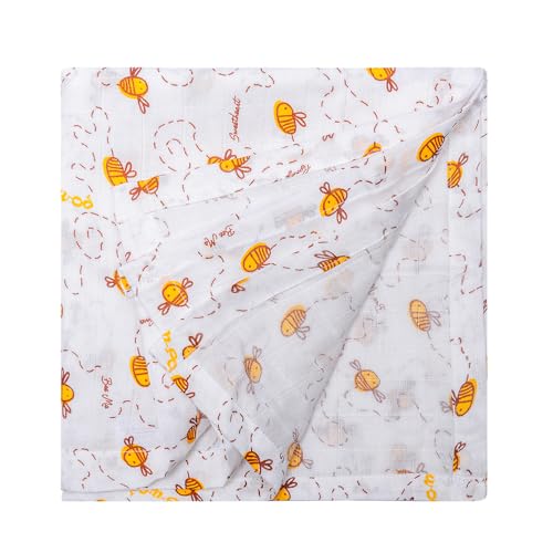 Image of Swaddle for Babies -100% Muslin Cotton Soft 2-Layer Swaddle /Blanket /Multipurpose Wrap for New Born Baby Girl & Boy | Perfect for Gifting | 90X90 cm, 0-6 Months, Set of 4
