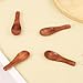 4 Pcs Handmade Tiny Wooden Spoons, 2.36in Tiny Spoons for Spices Mini Wooden Spoons for Sauces Sugar Salt Dips Spices Honey Mustard Cooking