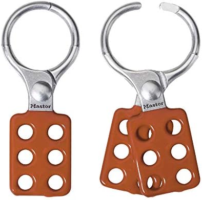 Master Lock 417 Lockout Tagout Safety Hasp,Red