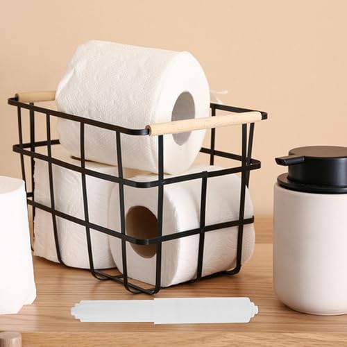 Varilla de resorte para soporte de papel higiénico SHINEOFI de plástico blanco pack de 4 unidades 6
