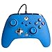Verbesserter kabelgebundener PowerA-Controller für Xbox – Blue Gamepad, kabelgebundener Videospiel-Controller, Gaming-Controller, Xbox Series X|S