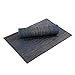 Pauwer PVC Placemats Set of 6 and Table Runner Set for Kitchen Table Washable Plastic Woven Vinyl Placemats and Runner Set Heat Resistant (6pcs Placemats+Table Runner,Blue)