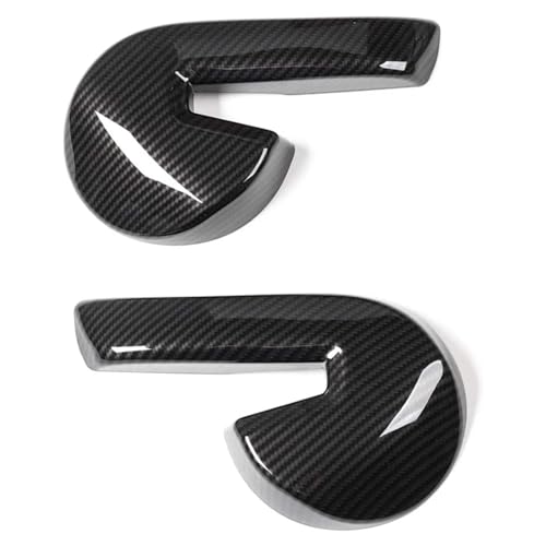 Autocollant bouton Mustang 2015+ en fibre de carbone style luxe