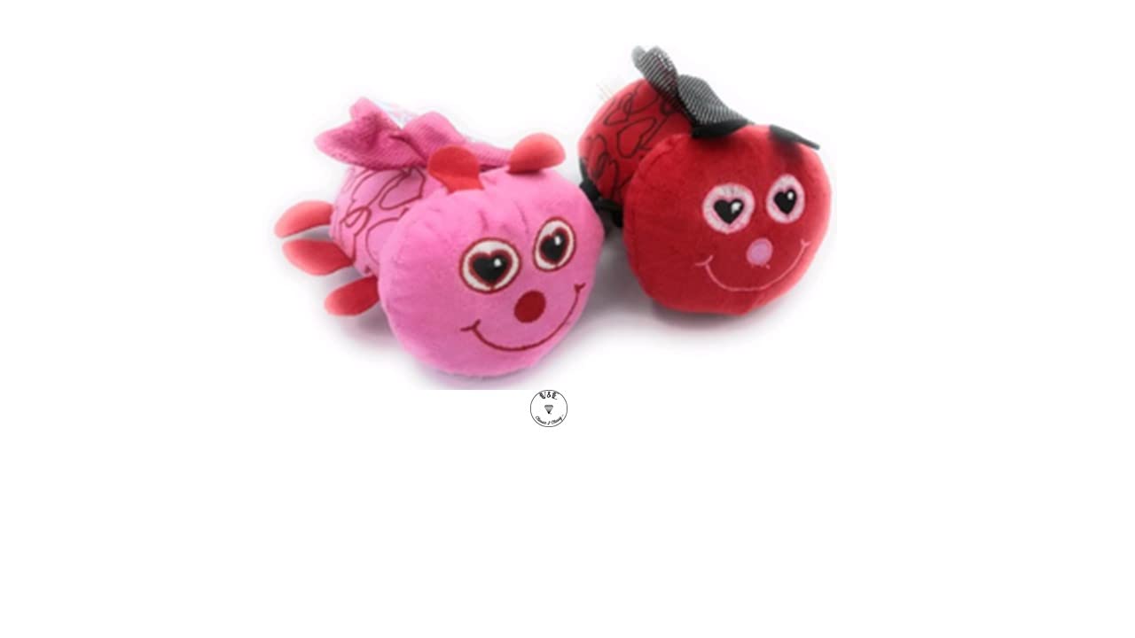 VE Valentine Day Plush Love Bug Pink and Red Girls Women Men Boys (Total -2)