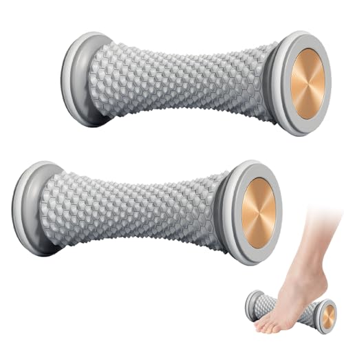 Pallone da riccio per massaggio ai piedi, 2 pezzi, rullo massaggiante per i piedi, massaggiatore per mani e piedi, per alleviare lo stress e rilassamento, per massaggiare i piedi, per sperone