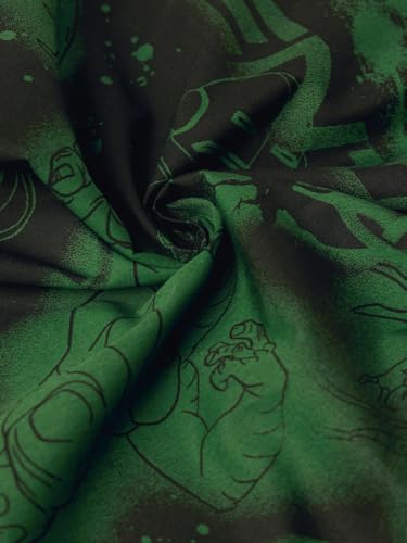 Image of The Souled Store Official Stranger Things: Hawkins Mens and Boys Regular fit Graphic Printed Cotton Green Color Men Boxer Shorts