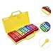 GALPADA 1pc Cognitive Musical Tone Aluminum Xylophone for Early Education Safe Smooth Surface Design for Music Perception Development