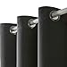 BGment Dark Grey Short Blackout Curtains for Small Windows, 38 x 45 Inch Thermal Insulated Tier Set of 2 Panels Sun Blocking Drapes for Kitchen Bedroom