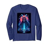 Photo Gallery cyberpunk samurai guerriero futuristico con luci al neon della città maglia a manica Photo Gallery cyberpunk samurai guerriero futuristico con luci al neon della città maglia a manica