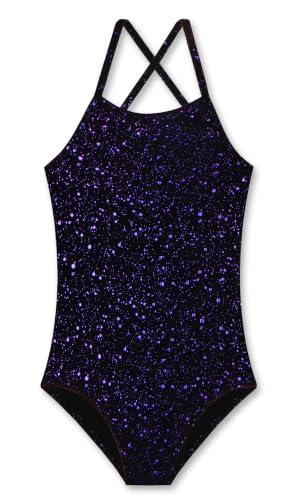 Image of LUOUSE Swimwear for Girls Swimsuits Quick Dry Cross-Back Adjustable Strap Bathing Suit for Kids 2-13 Years