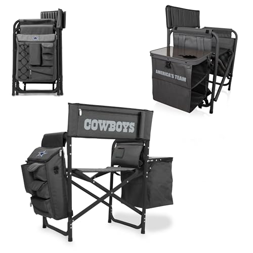 Image of Picnic TIME NFL Unisex-Adult NFL Fusion Camping Chair with Side Table and Soft Cooler, Beach Chair for Adults, Lawn Chair