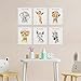 LOVEDMORE Baby Safari Nursery Wall Decor | Animal Wall Art Prints Set of 6 Posters | Jungle Nursery Room Decor for Baby Kids (UNFRAMED 8x10 Inch)