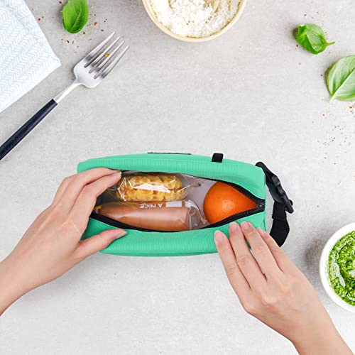 Bolsa térmica pequena lancheira congelável para trabalho, escola, viagem, lancheira pequena à prova