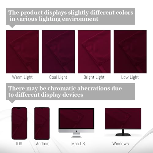 Yakamok Velvet Curtains 84 inches 2 Panels - Luxury Room Darkening Wine Red Curtains for Bedroom Living Room Thermal Insulated Super Soft Window Drapes Rod Pocket, Wine Red, W52 x L84 inches - Image 8