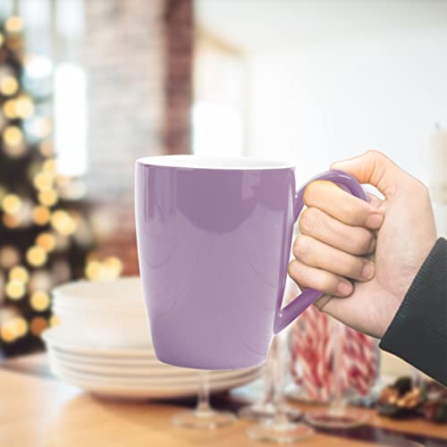 Amhomel Coffee Mugs Set Of 6, Porcelain Mugs - 16 Ounce For Coffee, Tea, Cappuccino, Latte And Cocoa, Large Handle Design, Microwave And Dishwasher Safe, Cool Assorted Colors #TOP1