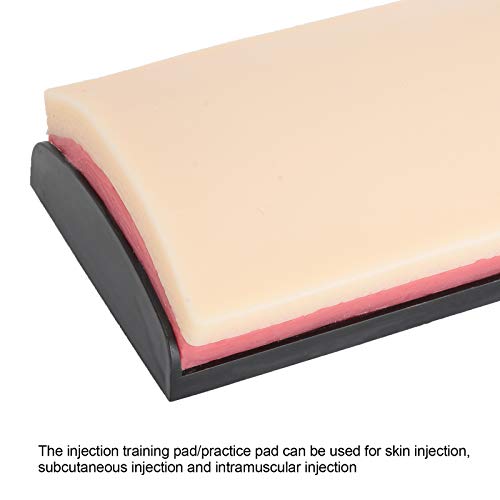 Image of Silicone Human Skin Injection Pad Training Model, Simulation Human Skin Incision Suture Training Model, Injection Practice Pad Module for Nurse Student Practice, 3 Skin Layers