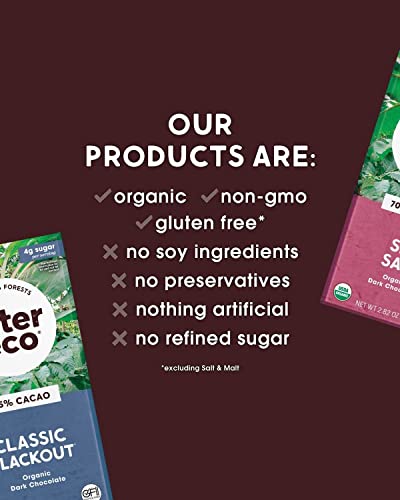 Alter Eco | Dark Chocolate Bars | Pure Dark Cocoa, Fair Trade, Organic, Non-Gmo, Gluten Free (Total Blackout) #TOP3