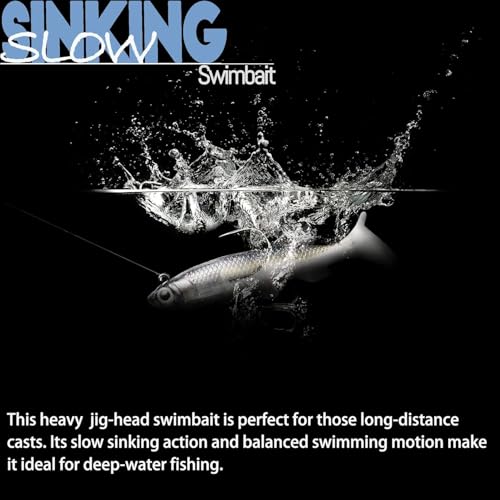 Aputue Fishing Lures For Bass, 10 PCS Bass Lure Set with Fish Attractant, Resilient Plastic and Sharp Triple Hooks, Perfect Fishing Gifts for Anglers Catches