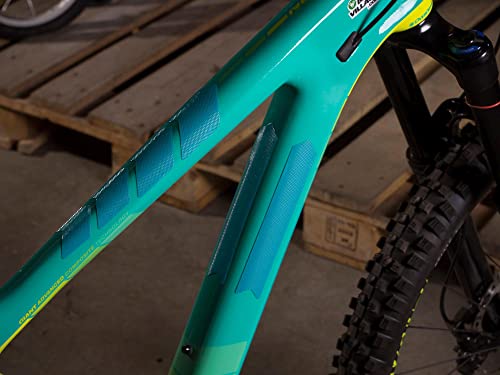 All Mountain Style Amsfg2Blwh Honeycomb High Impact Frame Guard Extra - Protects Your Bike From Scratches And Dings, Blue/White #TOP3