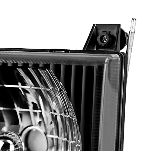 Spec-D Tuning Black Headlights+Corner Lamps Compatible With Ford Econoline Van E150 E250 E350 E540 1992-2006 L+R Pair Assembly #TOP3