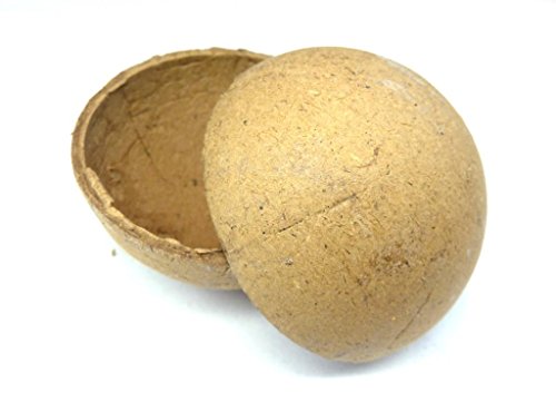 Lot de 10 boules en carton de 45 mm avec deux demi-coquilles d'hémisphères