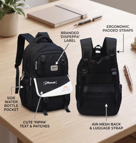 Image of ADSON kawaii Girls Travel School Bag|Backpack Of Large Capacity Aesthetic Stylish Girls Korean Laptop Bag Rucksack for School |College Bags Cute Bookbag for Teens Water Resistance 18 Inches