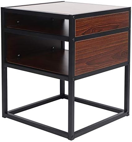 Zerodis Side Table, End Table Melamine Sofa Table for Living Room for Office for Bedroom