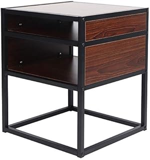 Zerodis Side Table, End Table Melamine Sofa Table for Living Room for Office for Bedroom