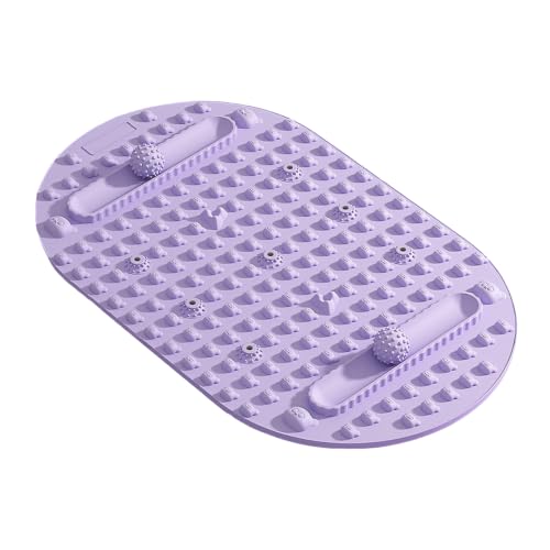 Alfombra de masaje para pies con textura, alfombra grande para pisar descalzo con surcos para bolas rodantes y nodos elevados, alfombra de goma para relajación post-entrenamiento, yoga en casa y escritorio de pie miniatura 7