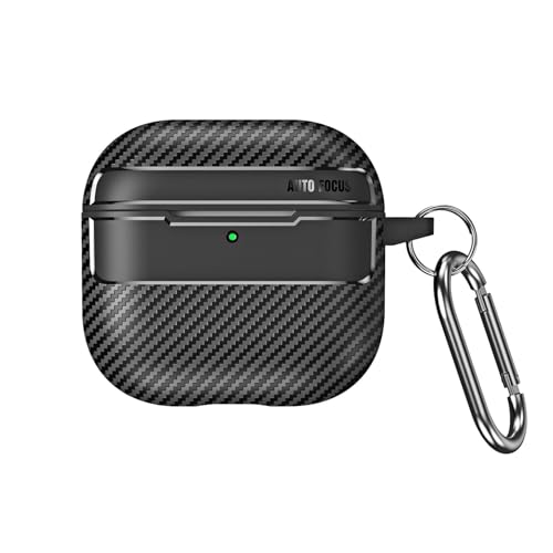 Funda Airpods Pro 3 2025 gris de silicona rígida efecto carbono 2