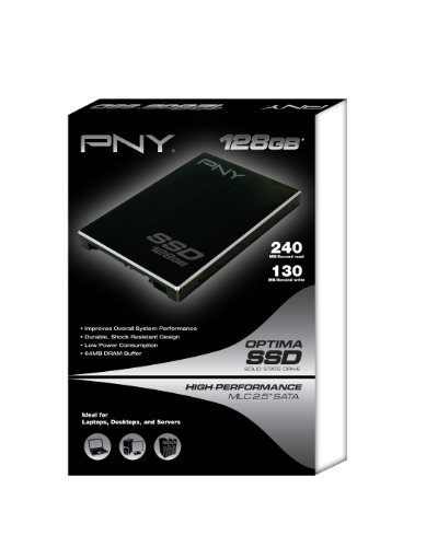 PNY 128 GB Optima SSD SATA II 2.5-Inch Solid State Drive P-SSD2S128GM-CT01RB - Additional View