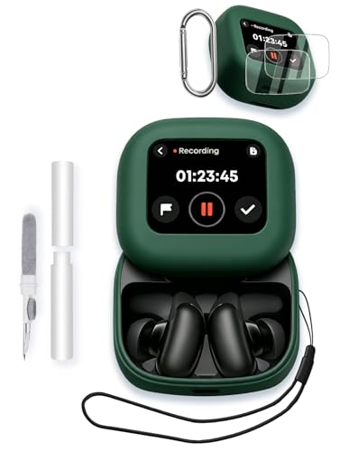 Anker Soundcore Liberty 5 Pro MAX�C���z���p�P�[�X�A�\�t�g�V���R�� �ی� �|�[�^�u�� ���h�~ �ϏՌ� 2�p�b�N�X�N���[���v���e�N�^�[&�N���[�i�[�L�b�g&�J���r�i&�X�g���b�v�t���A�O���[��
