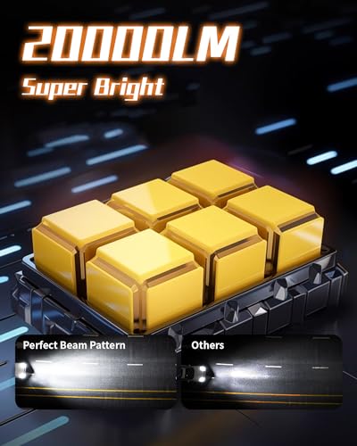 image for CROSSPASSION 9005 9006 LED Bulbs Combo,Fog Light Bulbs,20000LM Front L