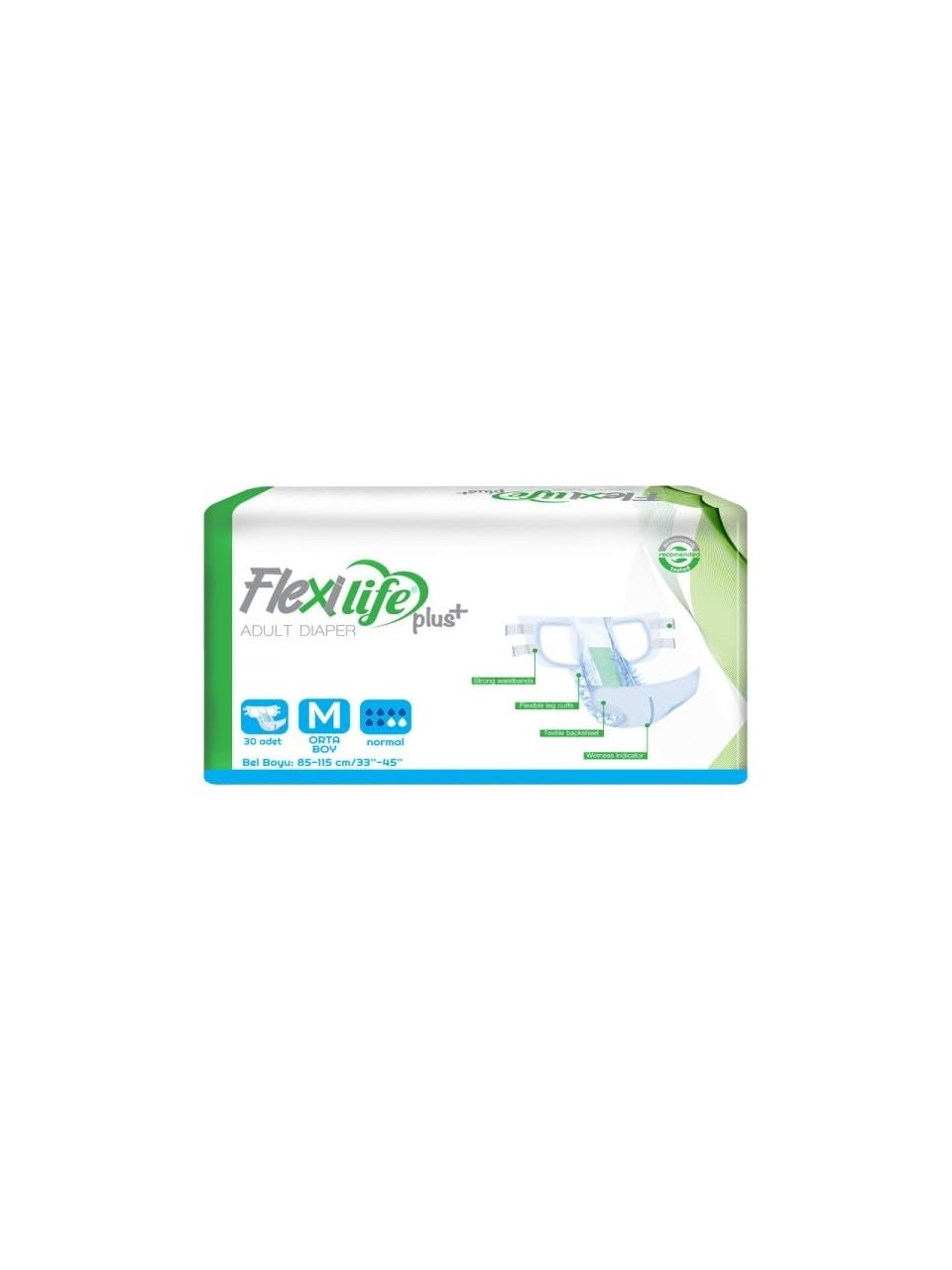 Flexilife Medium 30'luk Paket Hasta Bezi Belbantlı