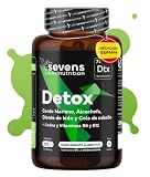 Cardo Mariano con Alcachofa, Diente de León, Colina y Cola de Caballo | 120 Cápsulas Detox para Hígado y Colon | Suplemento Natural Enriquecido con Vitaminas B6, B9 y B12 | Detox Hepático y Digestivo