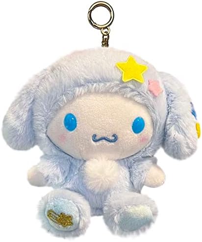 Anime Cartoon Plush Keychain Toys for Kids Cute Stuffed Animals Plush Doll Toy Keychains Plush Birthday Gifts for Children Girls, Blue