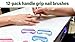 12-Pack Handle Grip Nail Brush(assorted color), Fingernail Scrub Cleaning Brushes for Toes and Nails Cleaner, Pedicure Brushes for Men and Women
