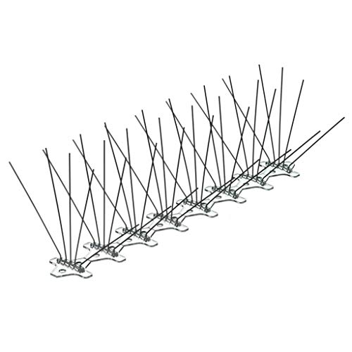 Preisvergleich Produktbild Nature 6X Vogelabwehr Taubenwabwehr Taubenspikes Vogelschutz Vogelabwehrspitzen Spitzen Spikes Vögel Tauben Abwehr Schreck 32x11x18cm Polycarbonat