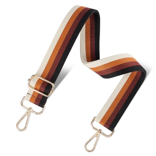 Image of chushui Woven Stripe Purse Straps,Replacement Crossbody Wide Shoulder Adjustable Strap for Bag Handbags
