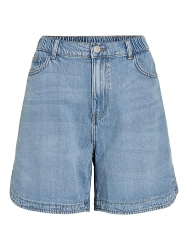 Short en denim VILA Vikiki taille haute confortable en jean noir