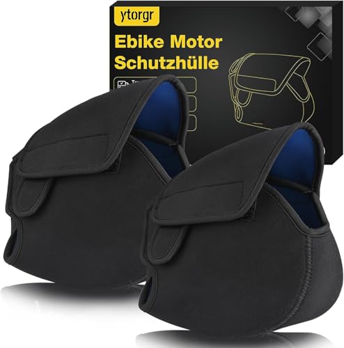ytorgr 2 Stück Ebike Mittelmotor Schutzhülle Regenschutz Ebike Motorabdeckung Motor Schutz Fahrradträger Transportschutz