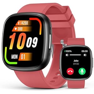 Smart Watch for Men Women,1.72" HD Touch Screen Fitness Tracker with Answer/Make Calls,IP68 Waterproof Heart Rate/Sleep/SpO2 Monitor, Pedometer, 100+ Sport Modes，Smartwatch for Android iPhon
